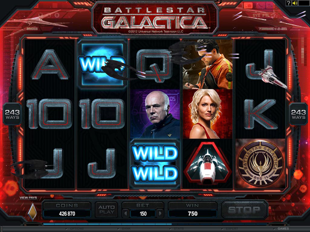Battlestar Galactica Video Slot Screenshot